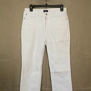 NYDJ White, Straight Jeans, Size 8P
